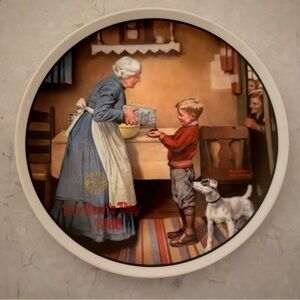 Norman Rockwell Mother’s Day Collector Plate - The Pantry Raid - 1986